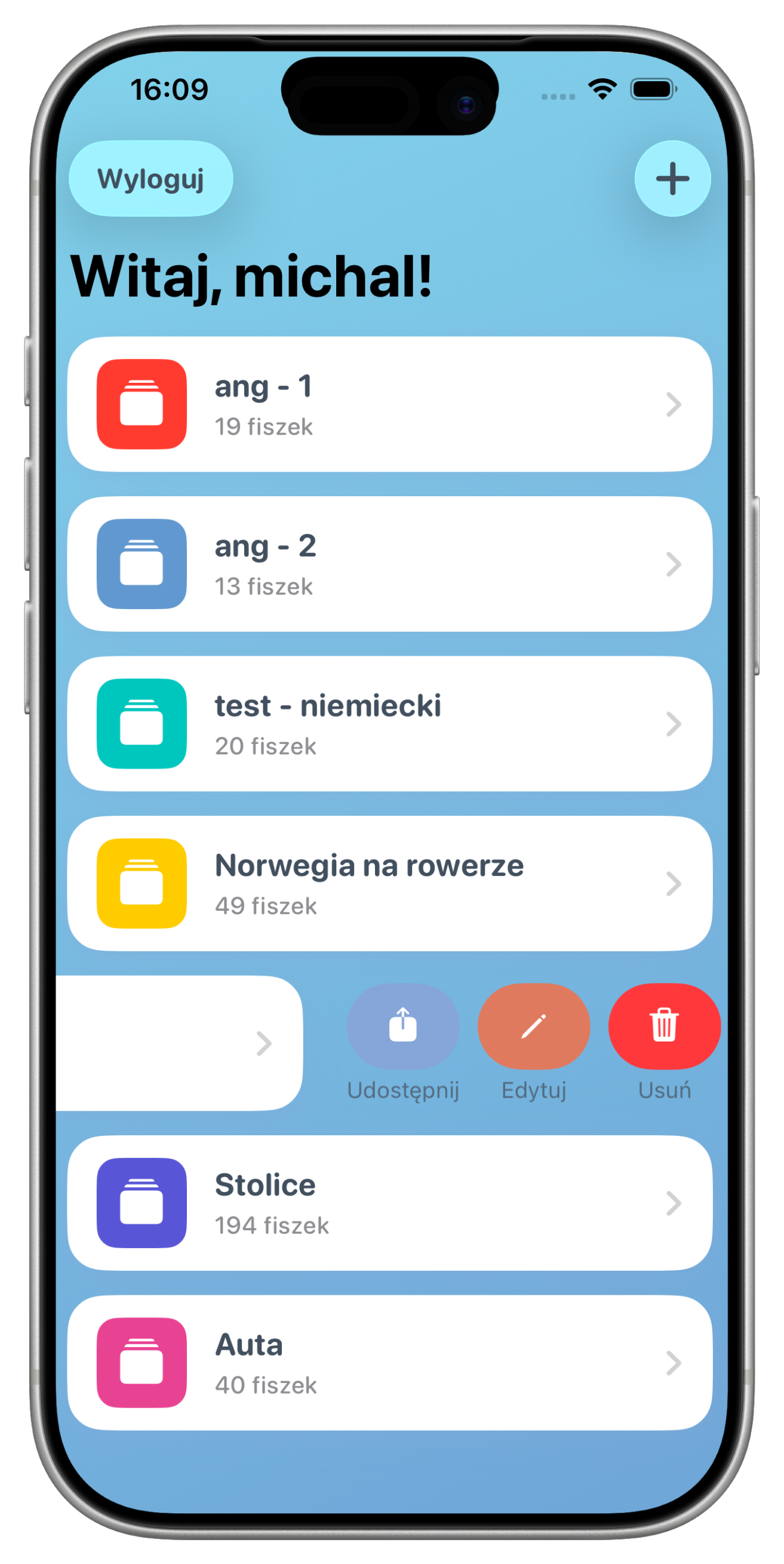 Dobre Fiszki iPhone Ekran 2