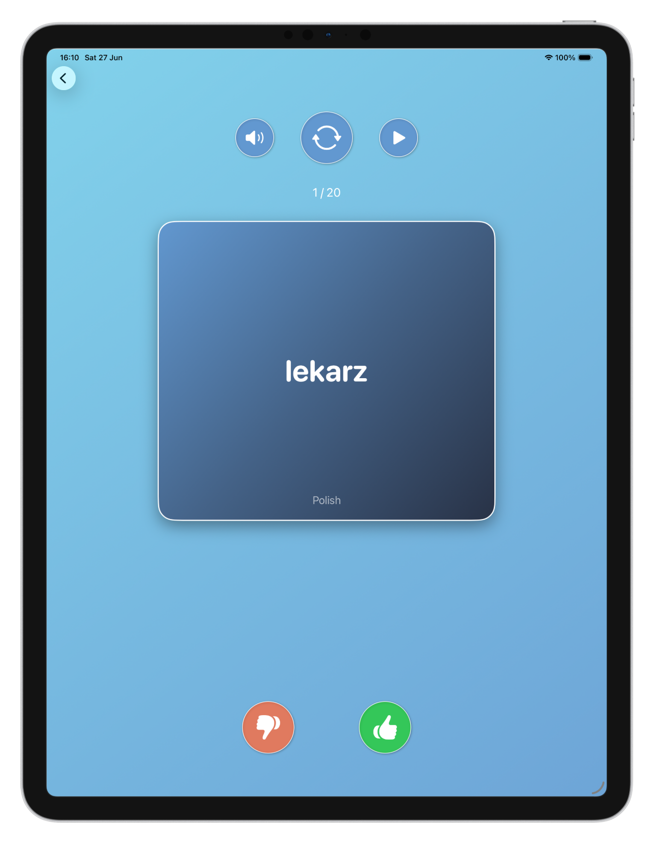 Dobre Fiszki iPad Ekran 3