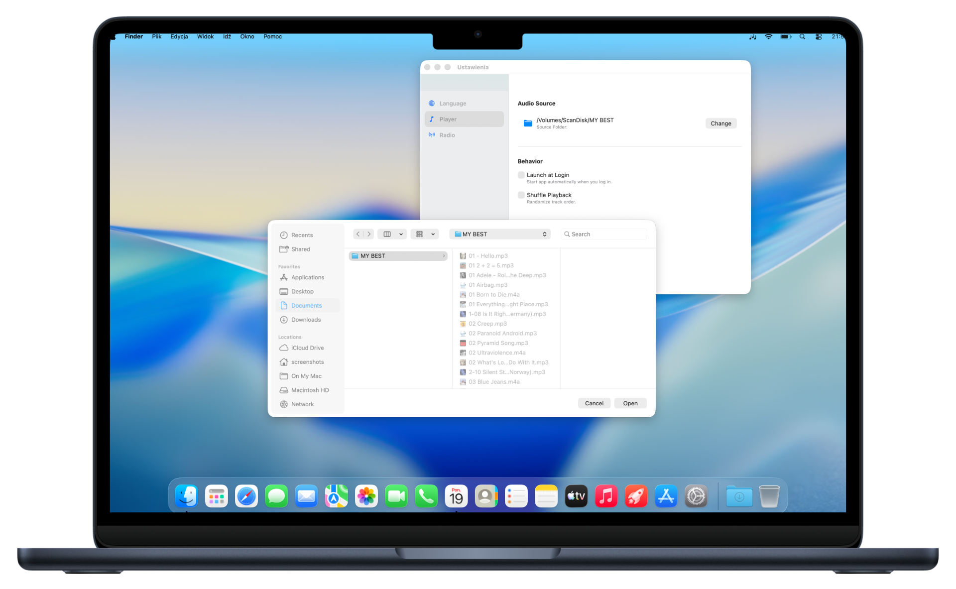 Sound Fountain macOS Features